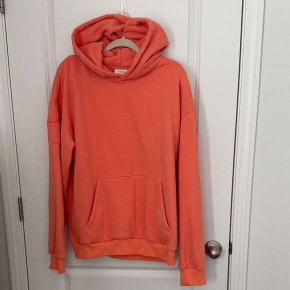Comfrt Orange Hoodie for Women - Picture 1 of 4